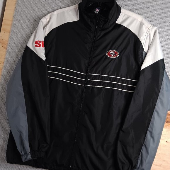 NFL Black and Gray Windbreaker Jacket - Picture 2 of 15